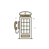 Cabina telefónica para mensajes